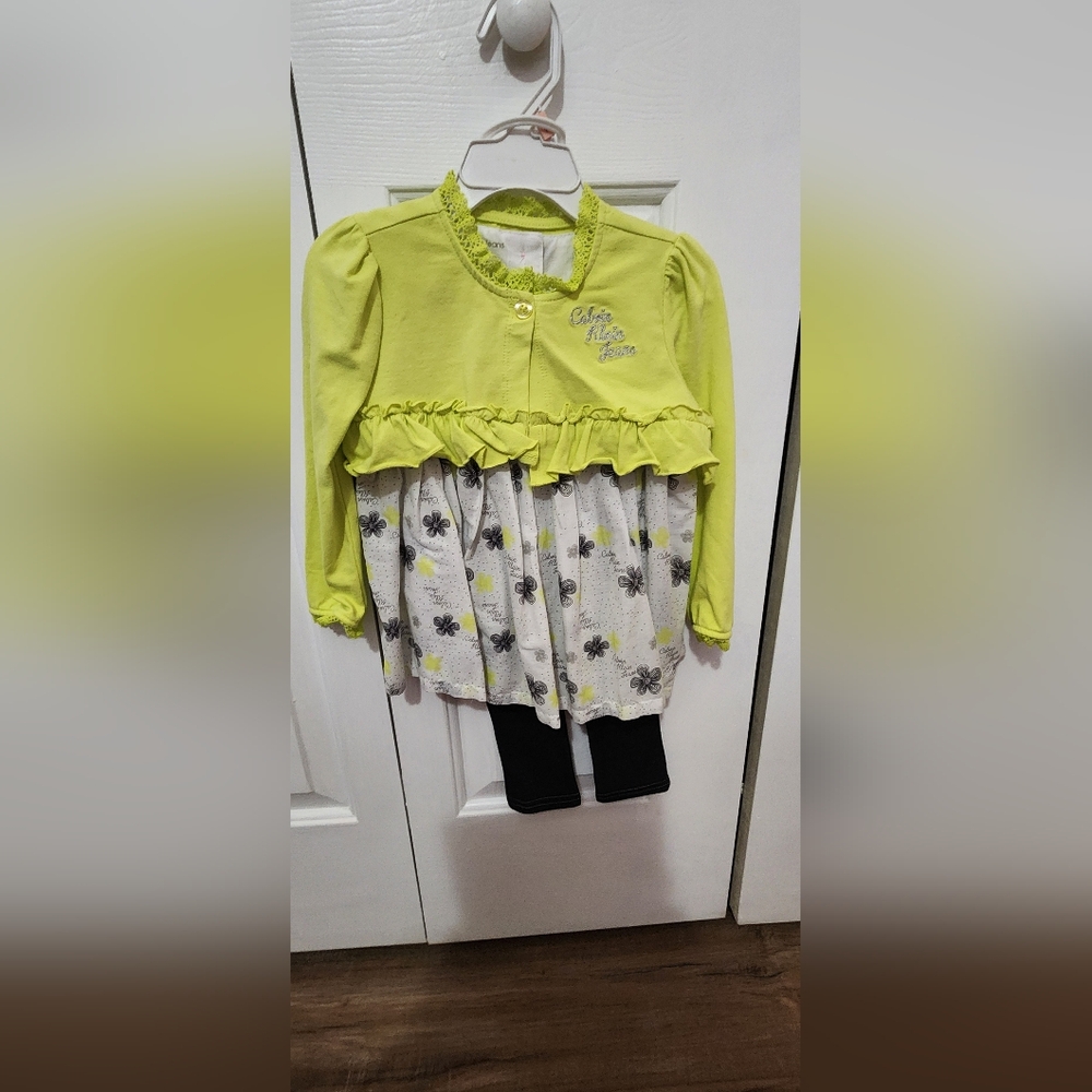 Calvin Klein Toddler Girl 3 Piece Demin Set NWT Size 2T